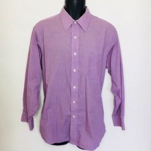 Chaps Button Down Wrinkle Free Classic Shirt Sz 16